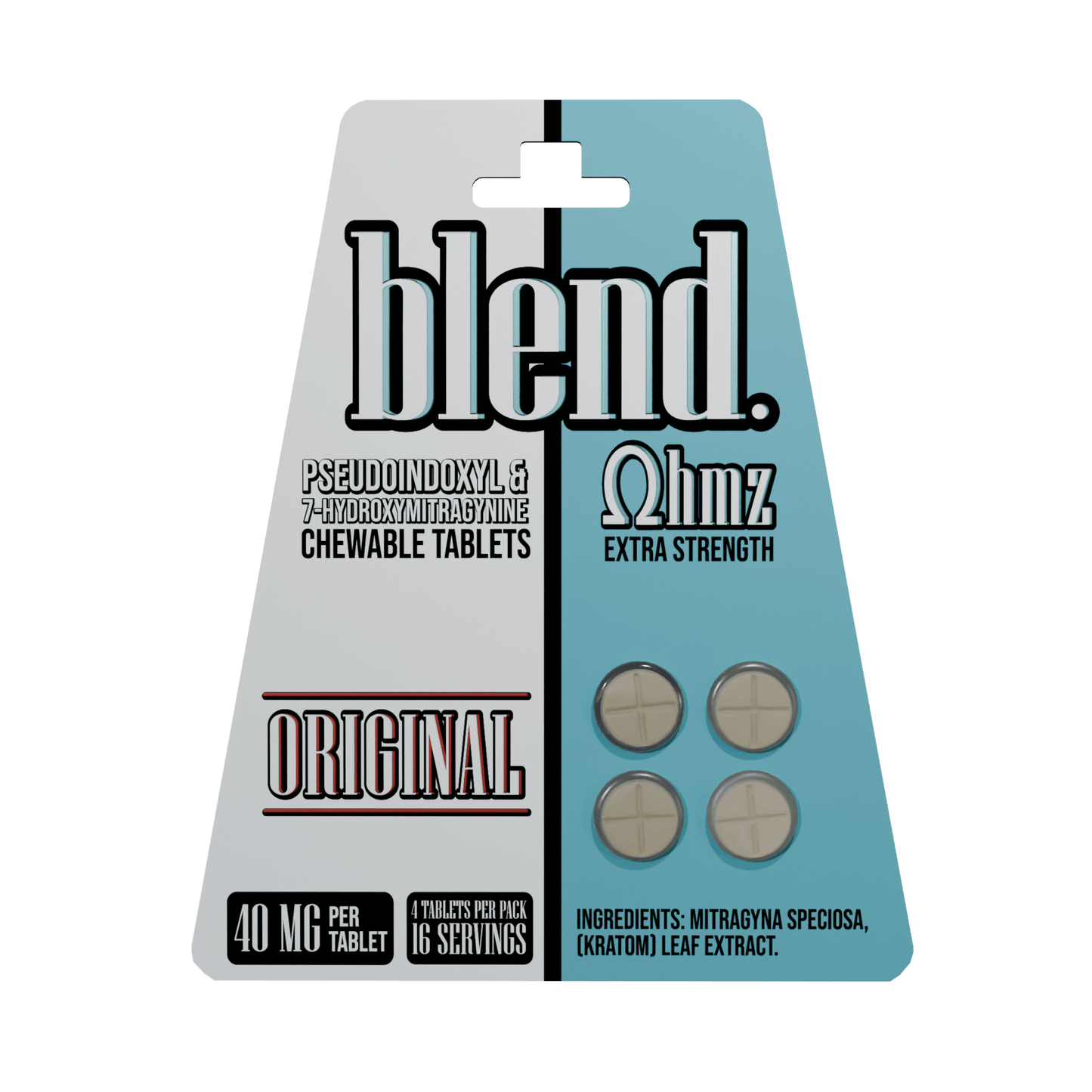 Blend | Pseudo + 7 - OH Kratom Tablets | 40mg by Blend – 7 - OH Extract Tablets, Original | Available at Zenhop