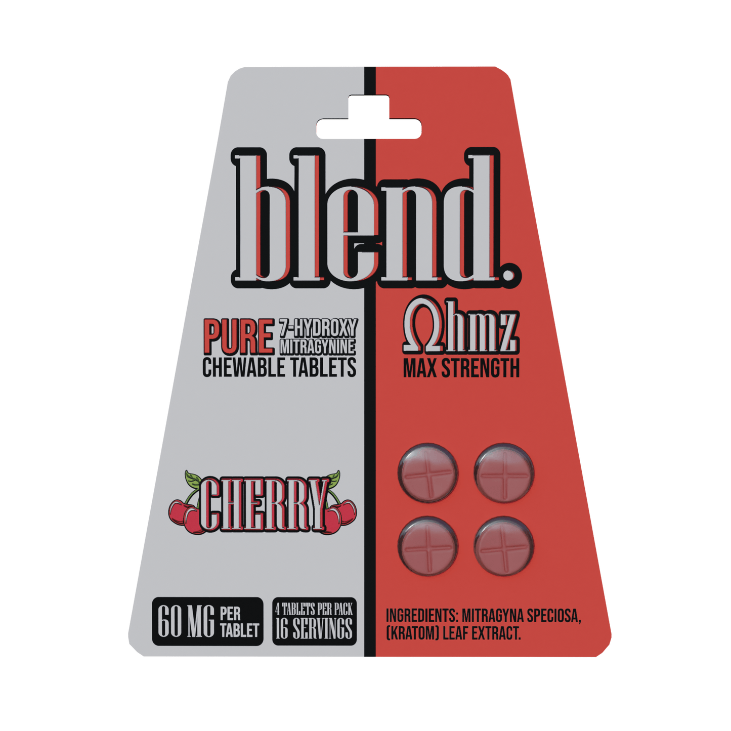 Blend | Pseudo + 7 - OH Kratom Tablets | 60mg by Blend – 7 - OH Extract Tablets, Cherry | Available at Zenhop