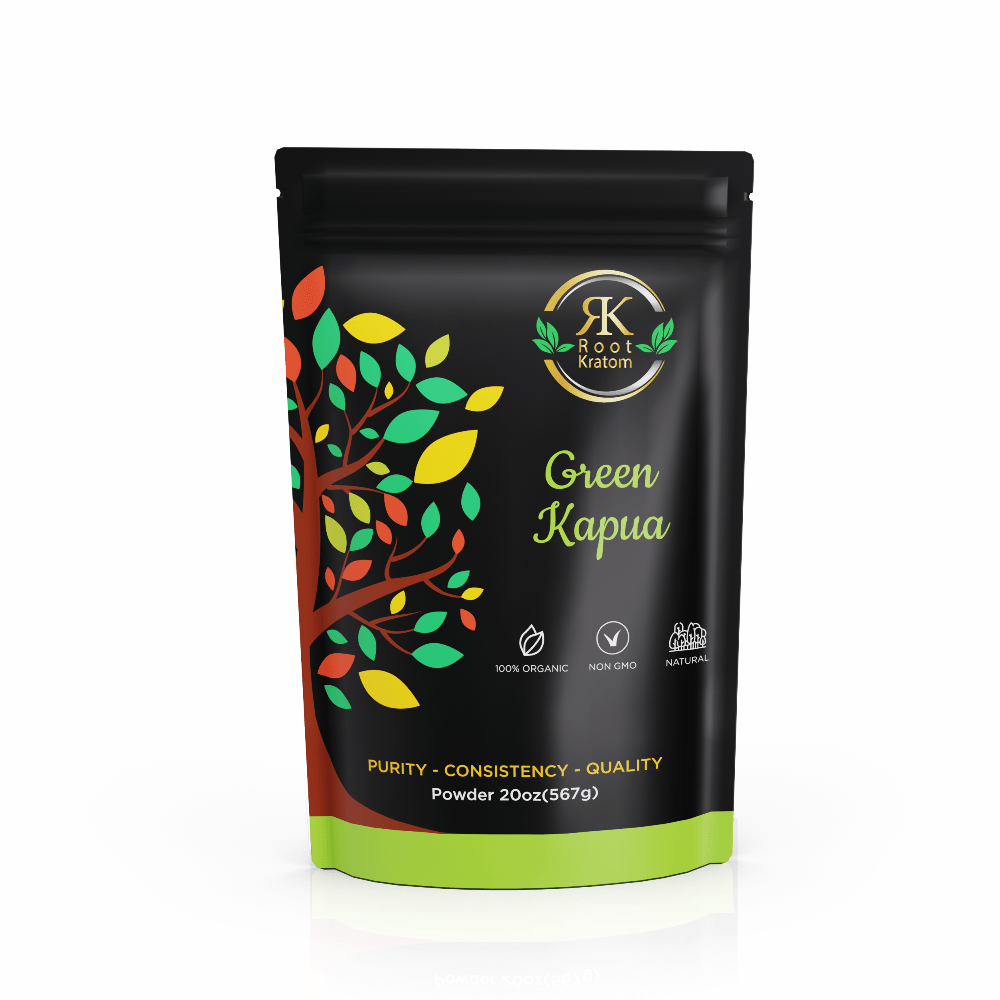 Root | Green Kapua Kratom | Powder by Root Kratom – Powder, 20 oz (567g) | Available at Zenhop