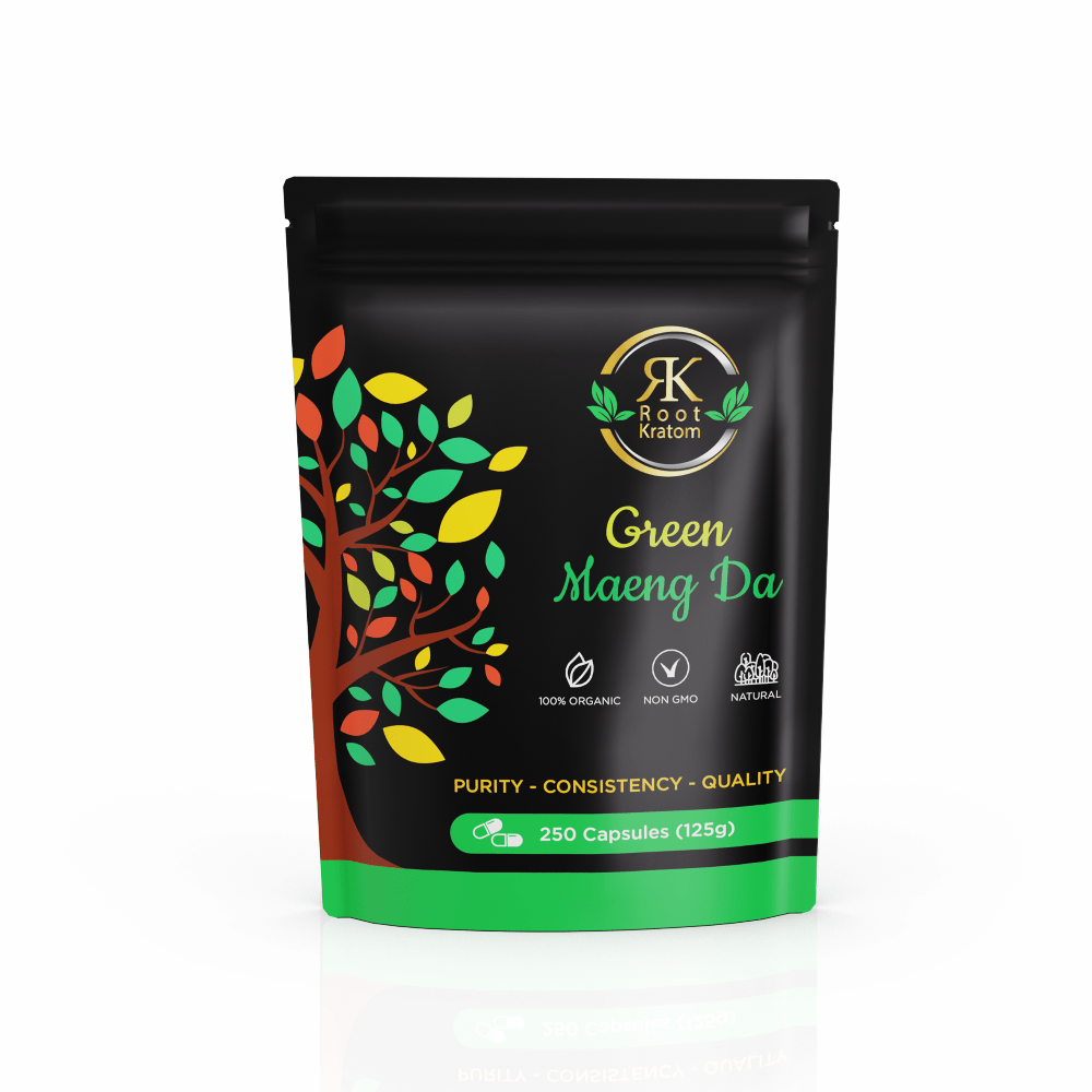 Root | Green Maeng Da Kratom - Capsules by Root Kratom – Capsules, 250 capsules (125g) | Available at Zenhop