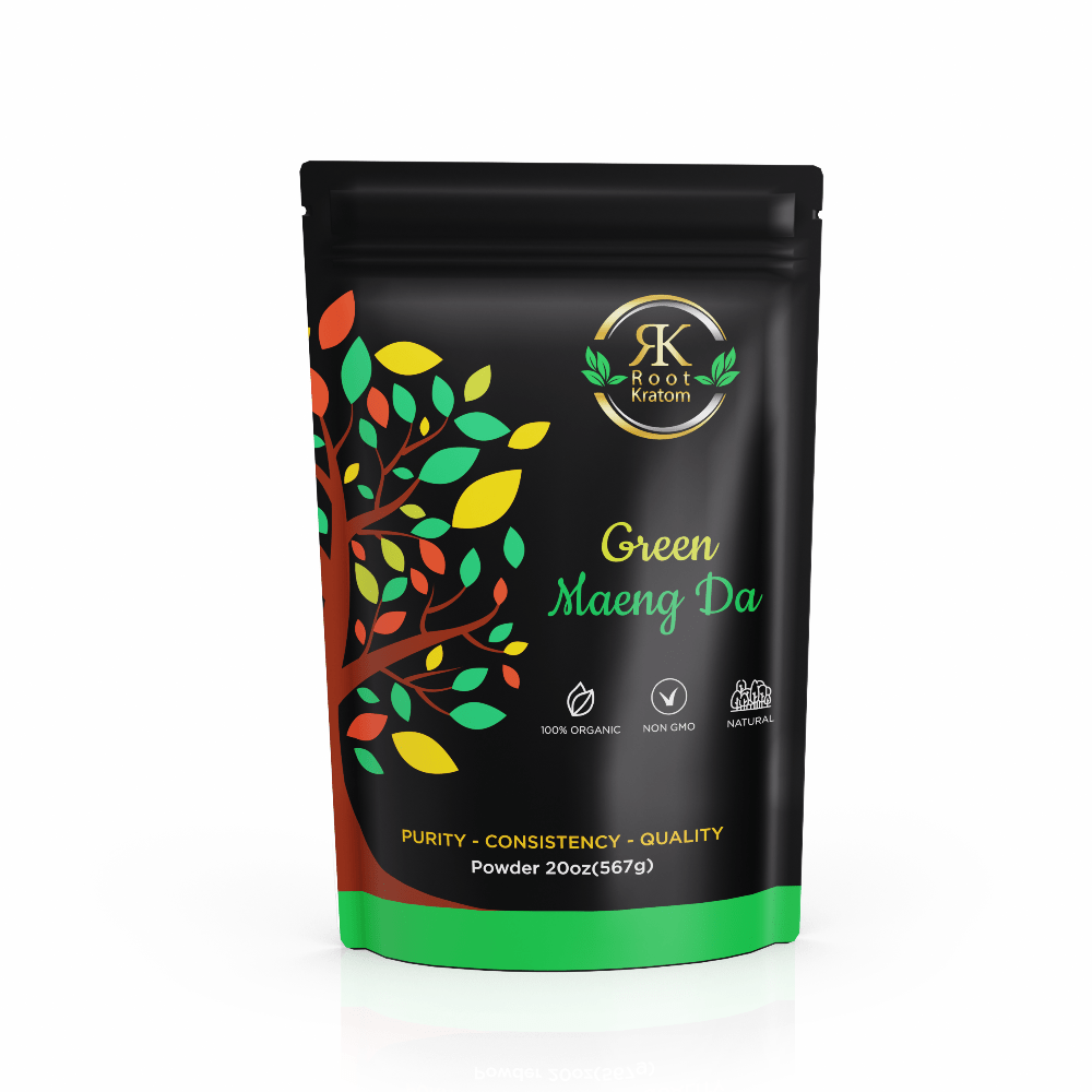 Root | Green Maeng Da Kratom | Powder by Root Kratom – Powder, 20 oz (567g) | Available at Zenhop