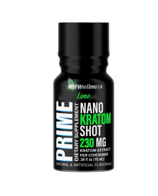 MitWellness | Prime Nano Kratom Shot – 230mg by MitWellness – 7 - OH - Extracts Shots, Lime | Available at Zenhop
