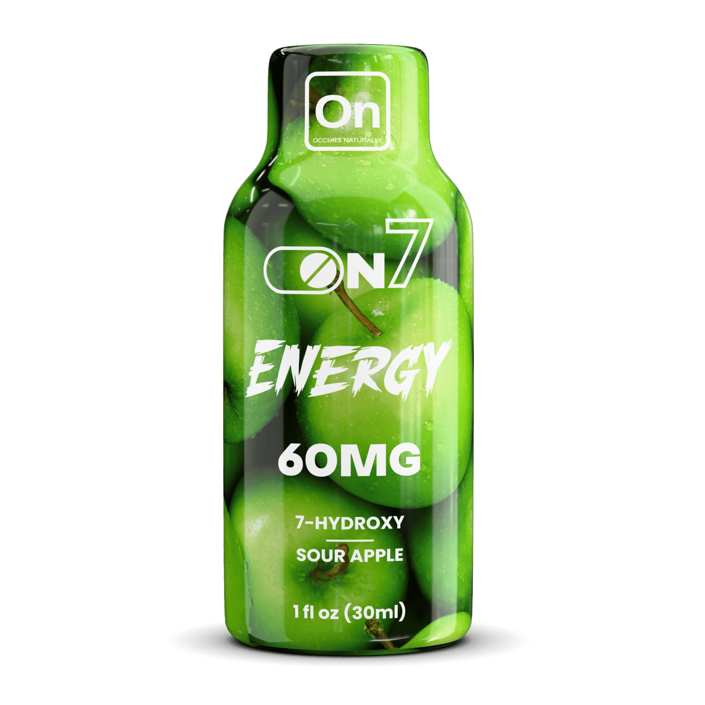 ON7 | Energy Shot – 60MG Liquid Extract |Sour Apple Flavor by ON7 – 7 - OH Extract Tablets, | Available at Zenhop