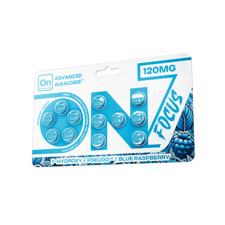 ON7 | Focus 7 OH + Pseudo 120MG Tablets | 12 Count by Zenhop – 7 - OH Extract Tablets, 120MG | 12 Count | Available at Zenhop