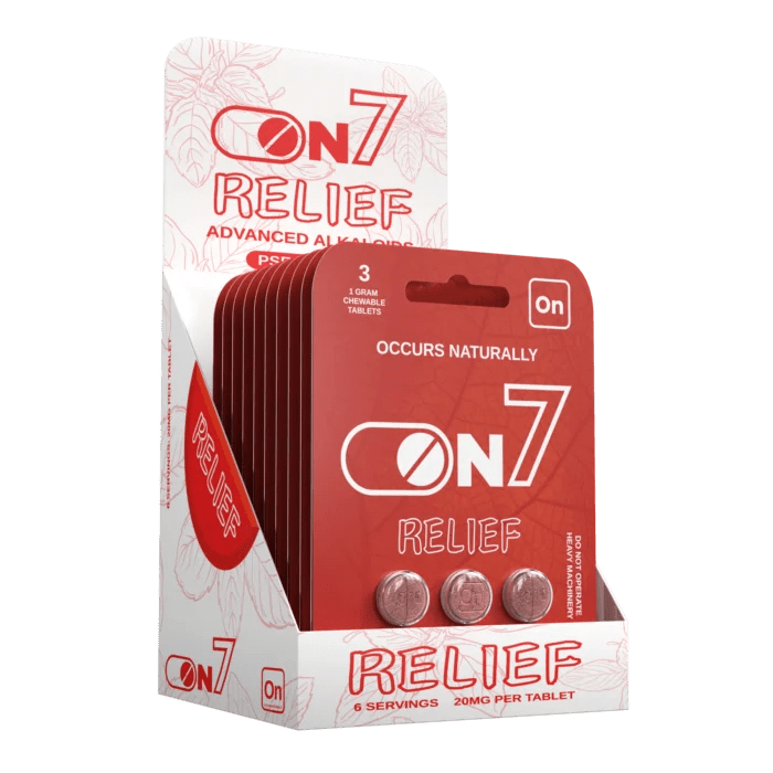 ON7 | Relief 20MG Tablets – 3 Count by ON7 – 7 - OH Extract Tablets, | Available at Zenhop