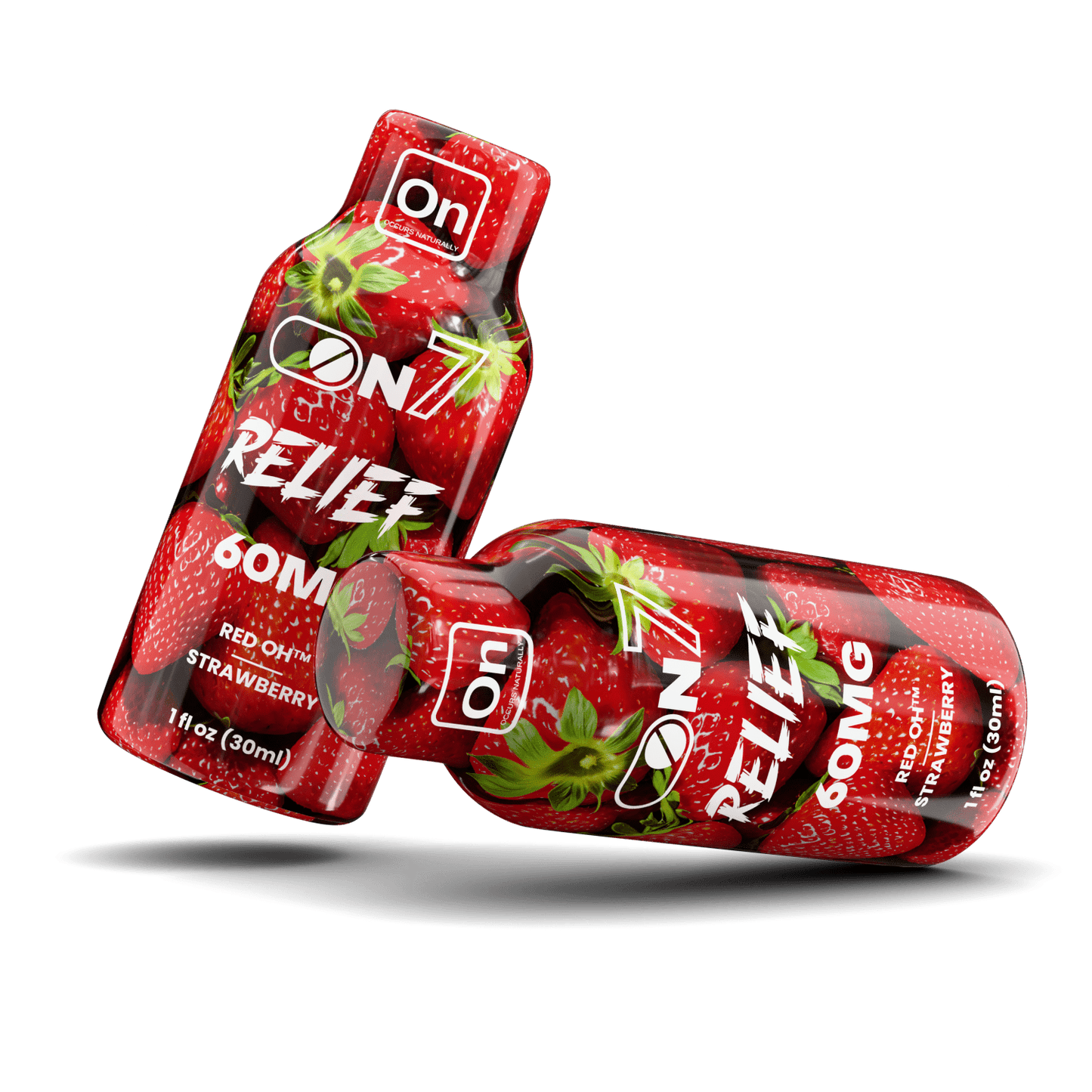 ON7 | Relief Shot – 60MG Liquid Extract | Strawberry by ON7 – 7 - OH Extract Tablets, | Available at Zenhop