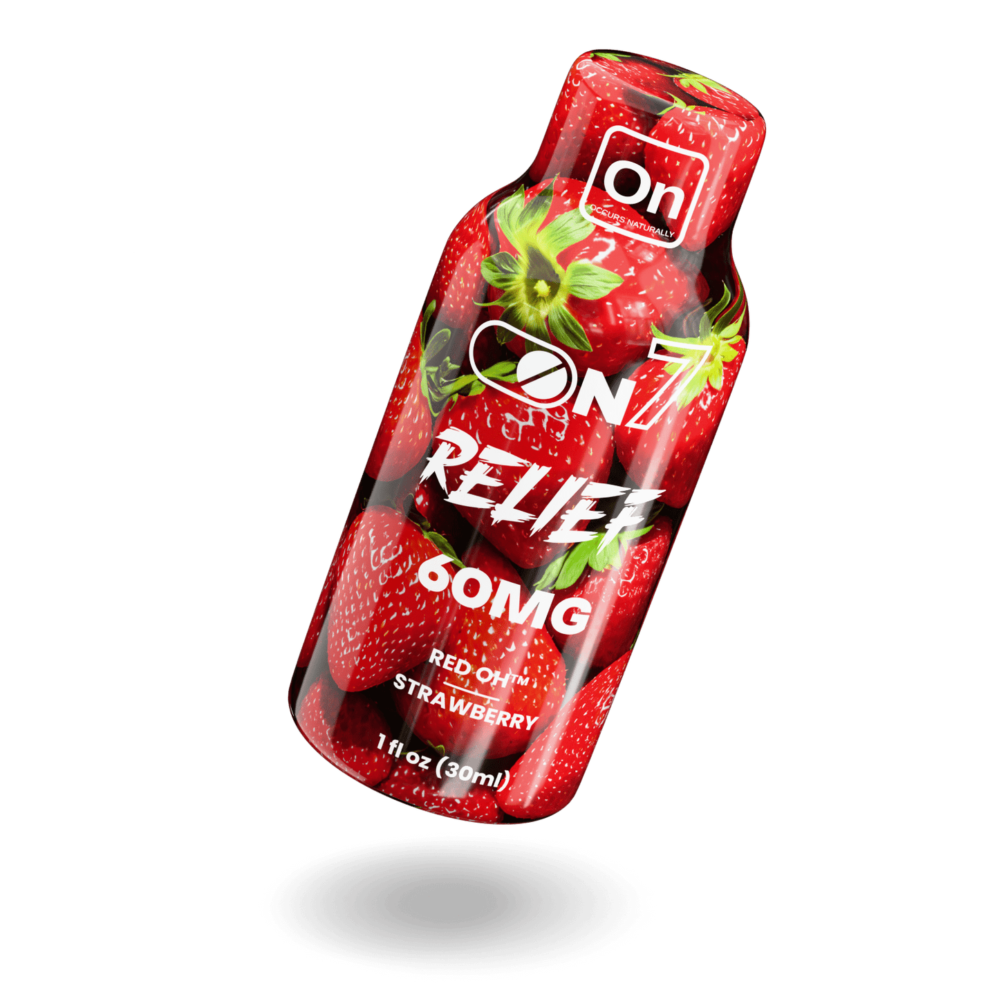 ON7 | Relief Shot – 60MG Liquid Extract | Strawberry by ON7 – 7 - OH Extract Tablets, | Available at Zenhop