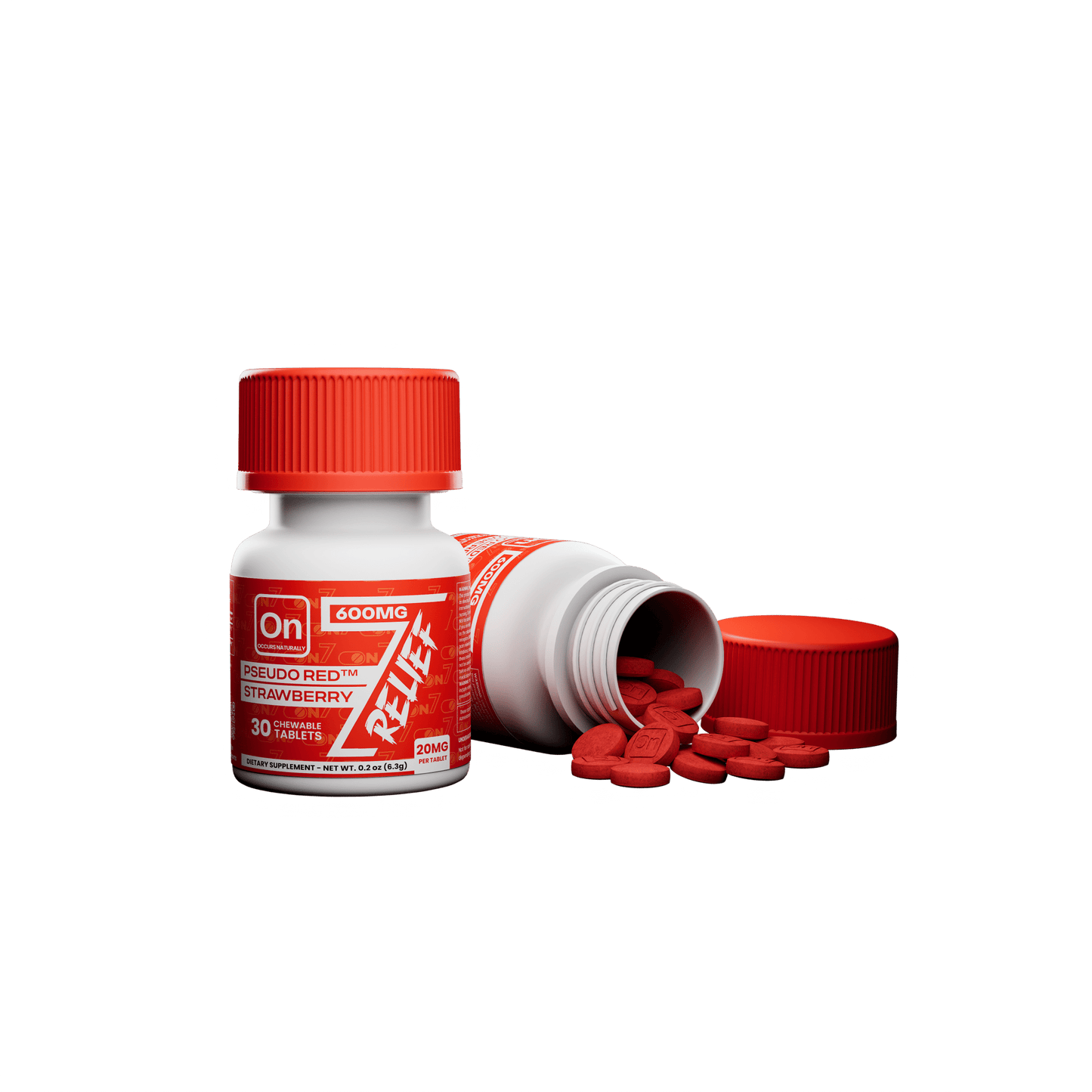 ON7 | Relief Tablets | 600MG – 30 Count Bottle by ON7 – 7 - OH Extract Tablets, 600MG – 30 Count | Available at Zenhop