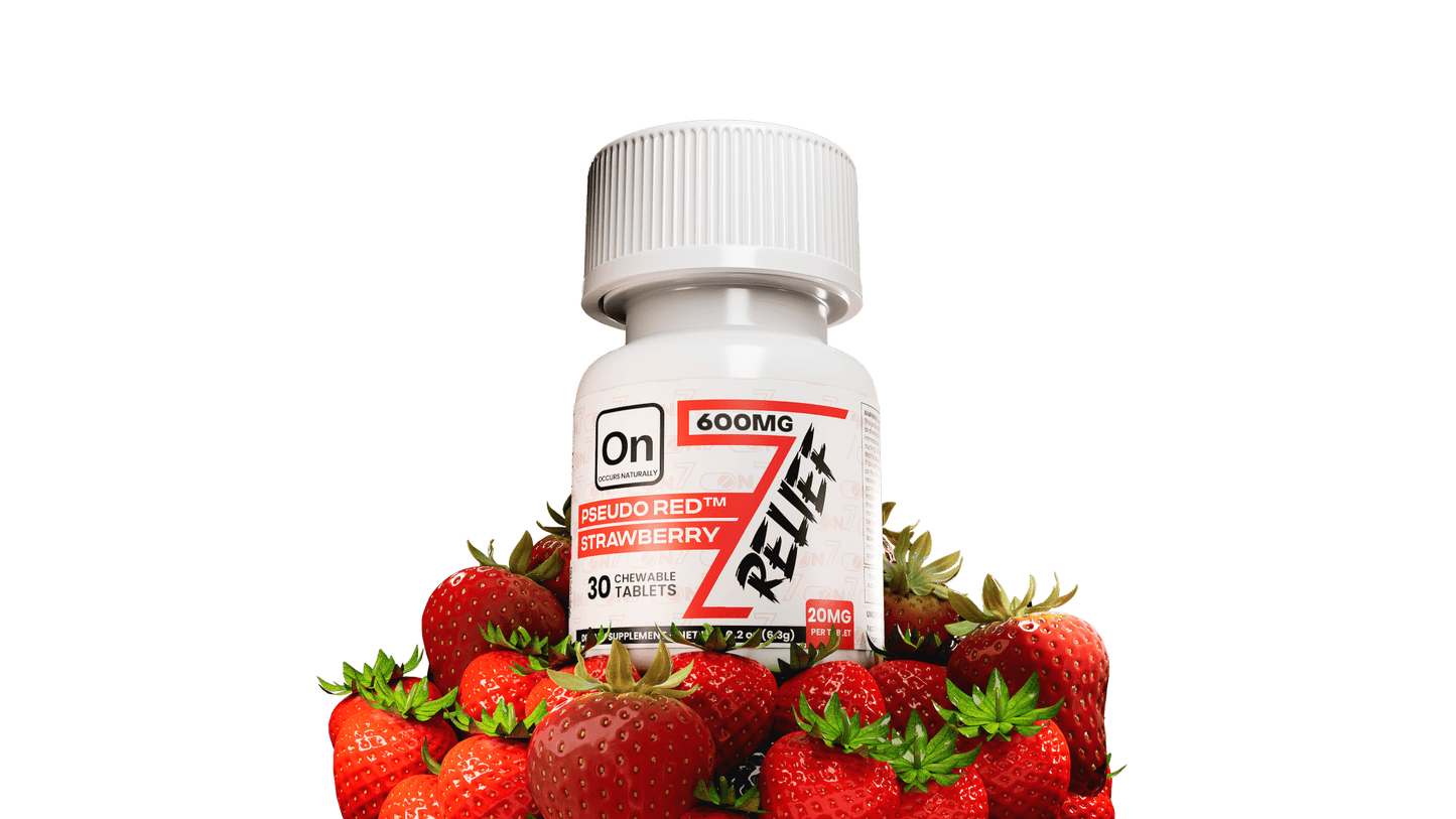 ON7 | Relief Tablets | 600MG – 30 Count Bottle by ON7 – 7 - OH Extract Tablets, 600MG – 30 Count | Available at Zenhop