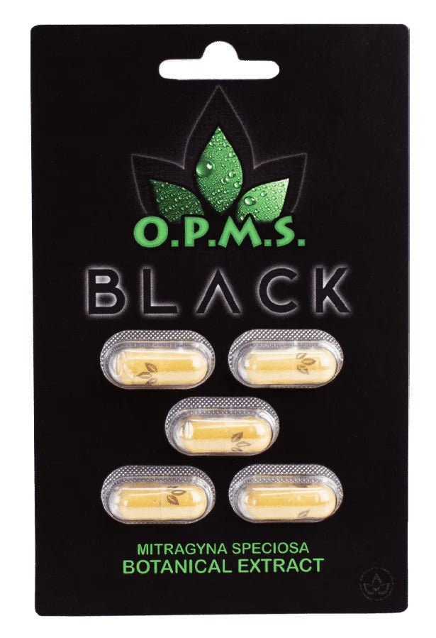 OPMS | Black Kratom Extract Capsules – 5 ct by opms – 7 - OH Extract Tablets, 5 count | Available at Zenhop