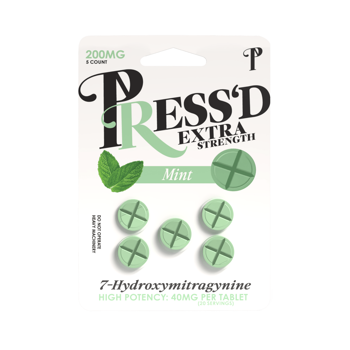 Press’d | Extra Strength White Grape Tablets – 40mg by Press’d – 7 - OH Extract Tablets, Mint | Available at Zenhop