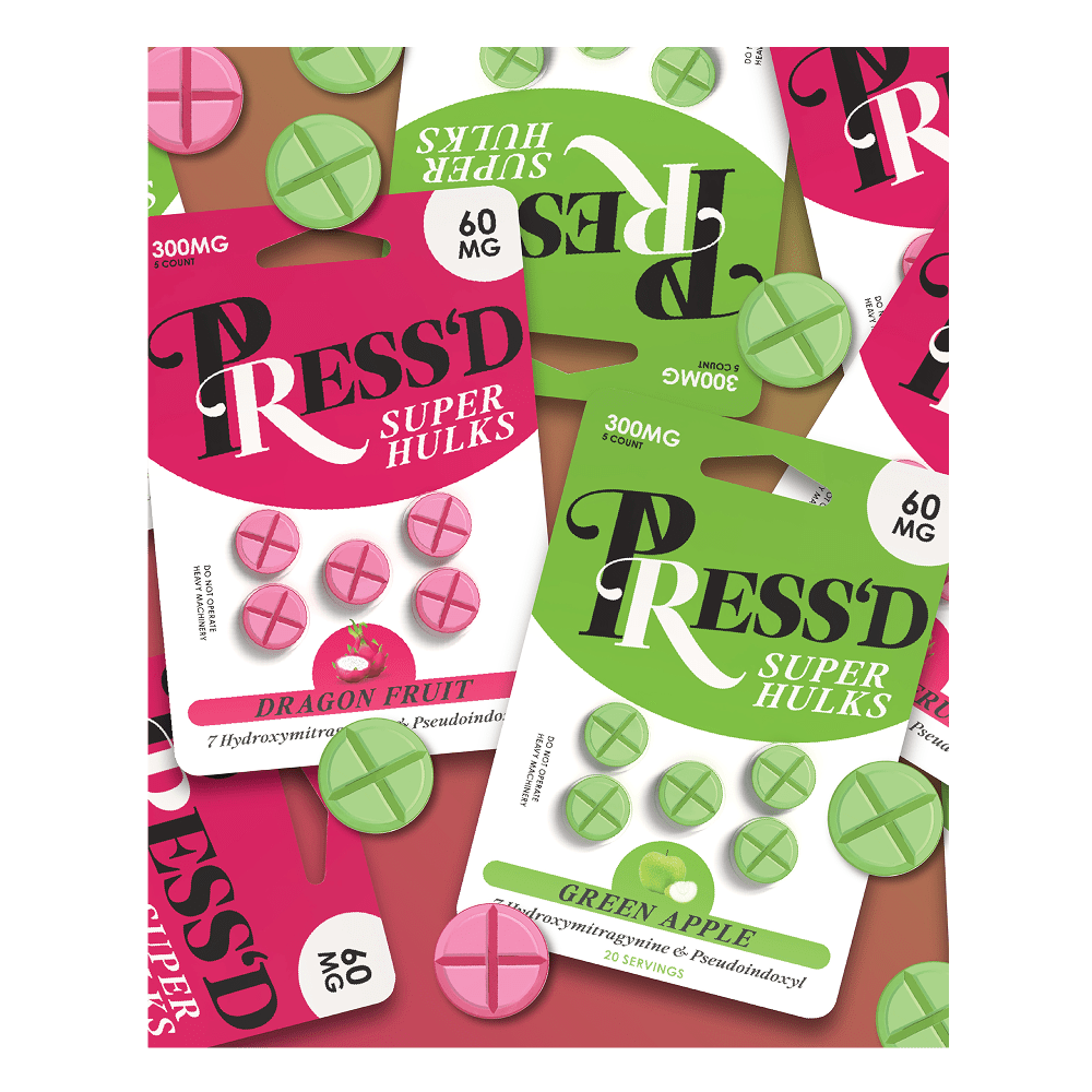 Press’d | Super Hulks Green Apple – 60 mg Tablets by Press’d – 7 - OH Extract Tablets, Green Apple | Available at Zenhop