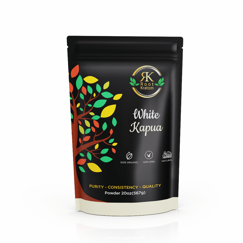 Root | White Kapua Kratom | Powder by Root Kratom – Powder, 20 oz (567g) | Available at Zenhop