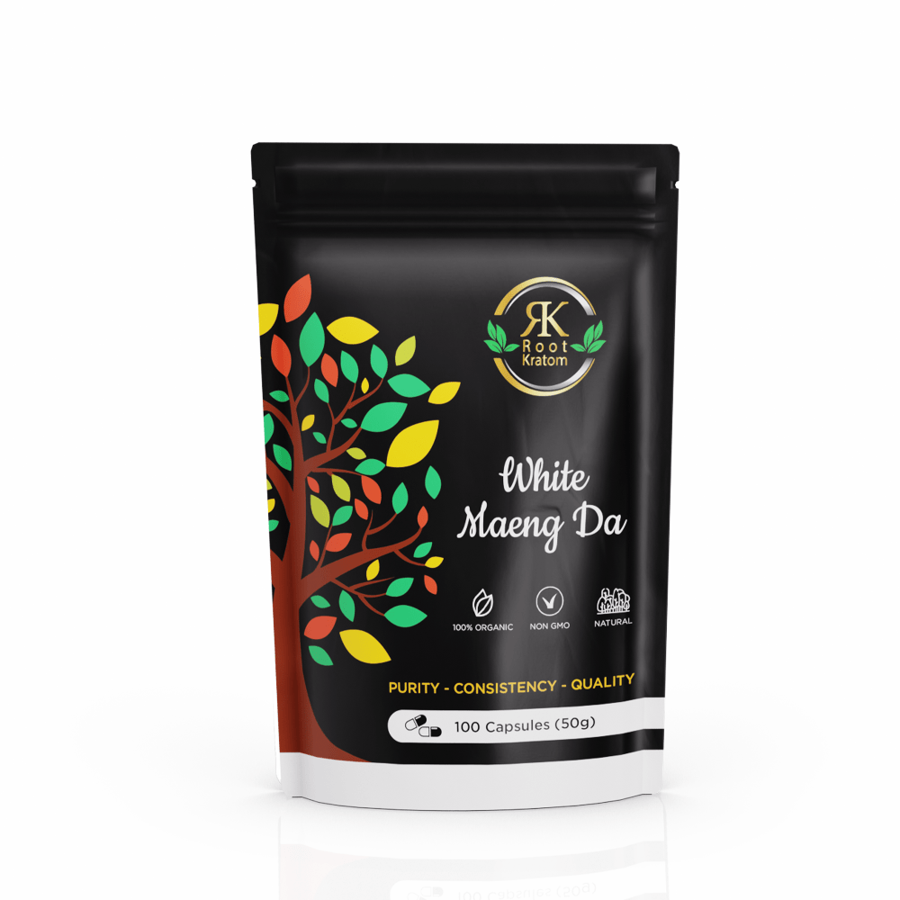Root | White Maeng Da Kratom - Capsules by Root Kratom – Capsules, 100 capsules (50g) | Available at Zenhop