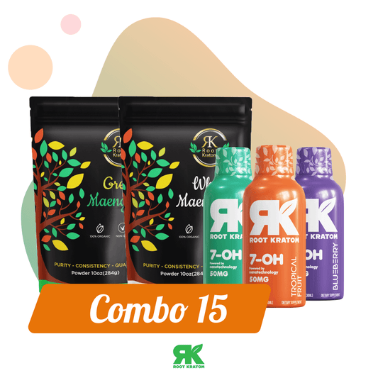 Root Kratom | Combo 15 – Premium botanical kratom & 7-OH combo | on Zenhop.com