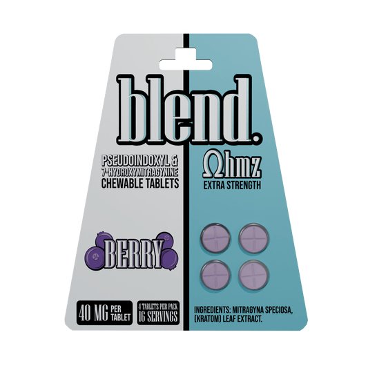 Blend Blend | Pseudo + 7 - OH Kratom Tablets | 40mg 7 - OH Extract Tablets – Available at Zenhop