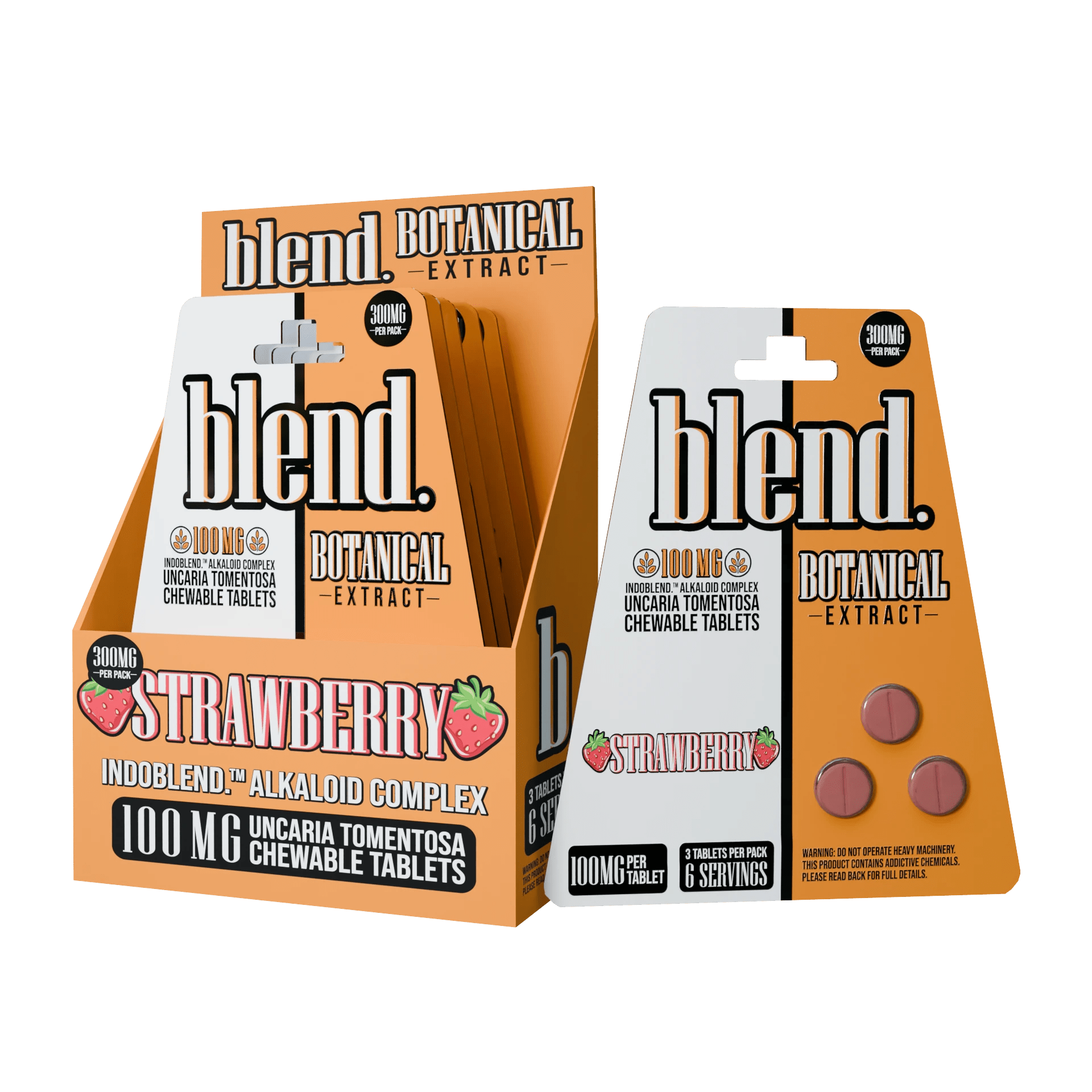 Blend | Botanical Extract Chewable Tablets – 300MG | 3 - Count by Blend – Tablets, Starwberry | Available at Zenhop