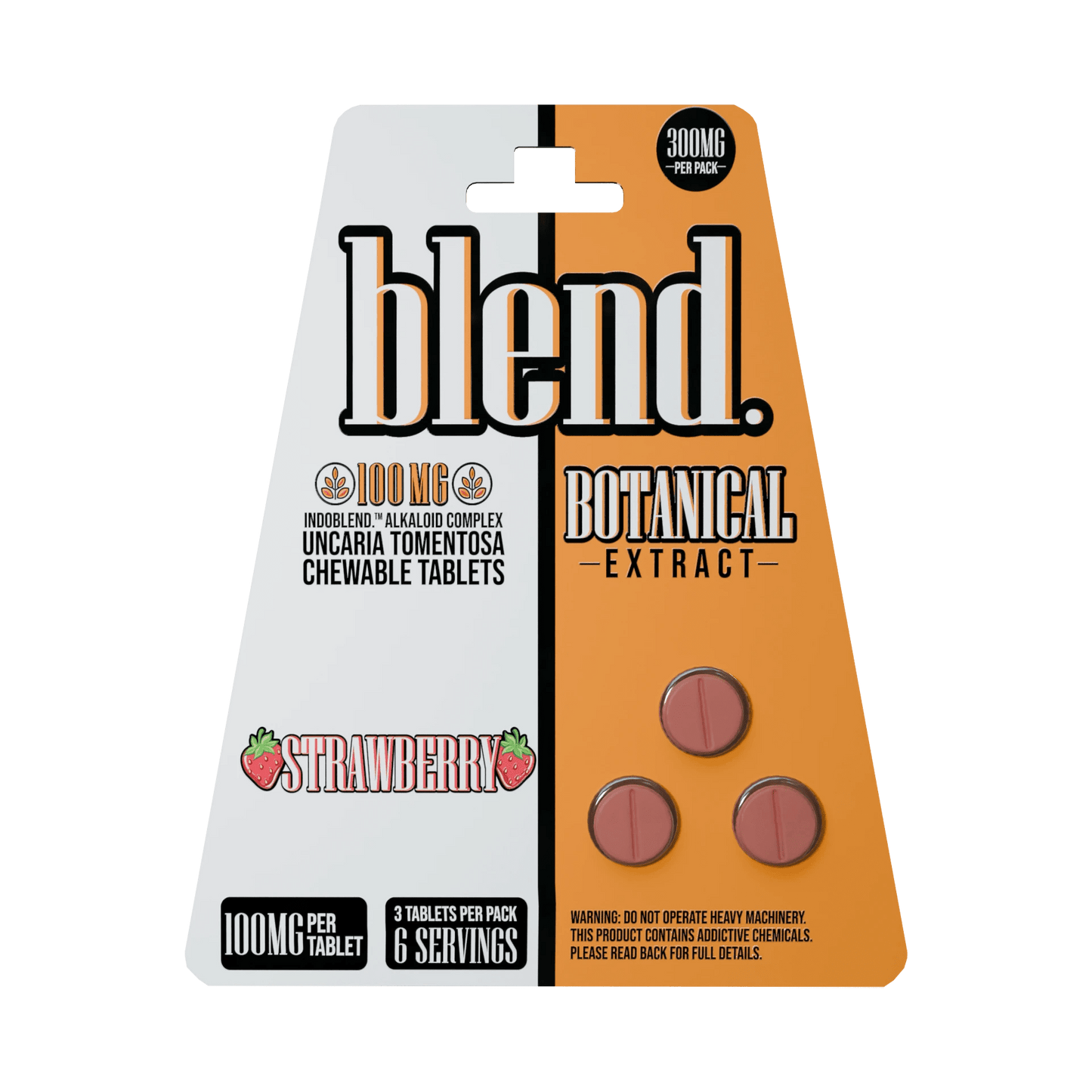 Blend | Botanical Extract Chewable Tablets – 300MG | 3 - Count by Blend – Tablets, Starwberry | Available at Zenhop