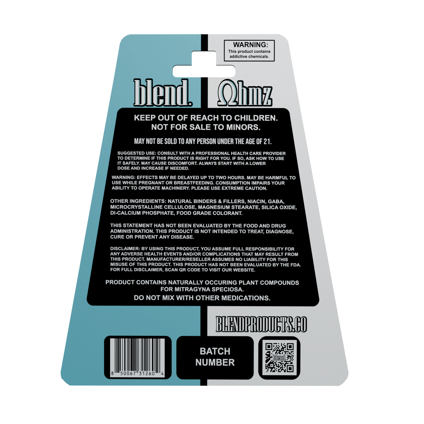 Blend | Pseudo + 7 - OH Kratom Tablets | 40mg by Blend – 7 - OH Extract Tablets, Grape | Available at Zenhop