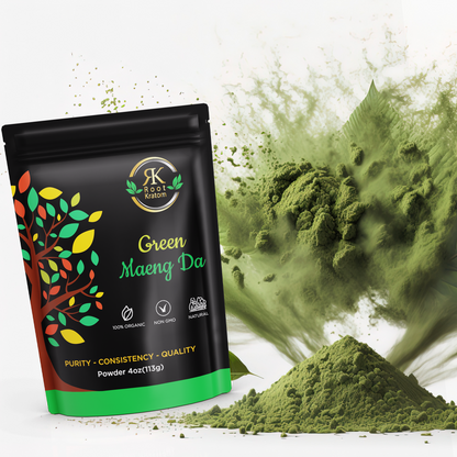 Root Kratom Green Kapua Kratom Powder – 4oz Bag
