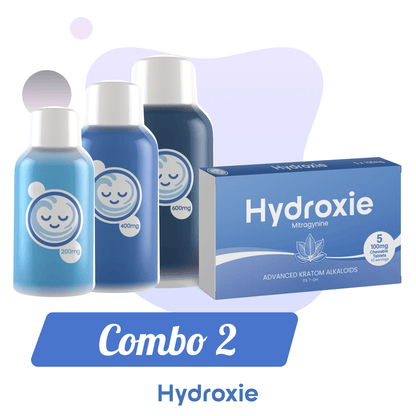Hydroxie | Combo 2 – MIT Shot + Chewables (3 Liquid Strengths + 5 Tablets) by Hydroxie – 7 - OH - Extracts Shots, | Available at Zenhop