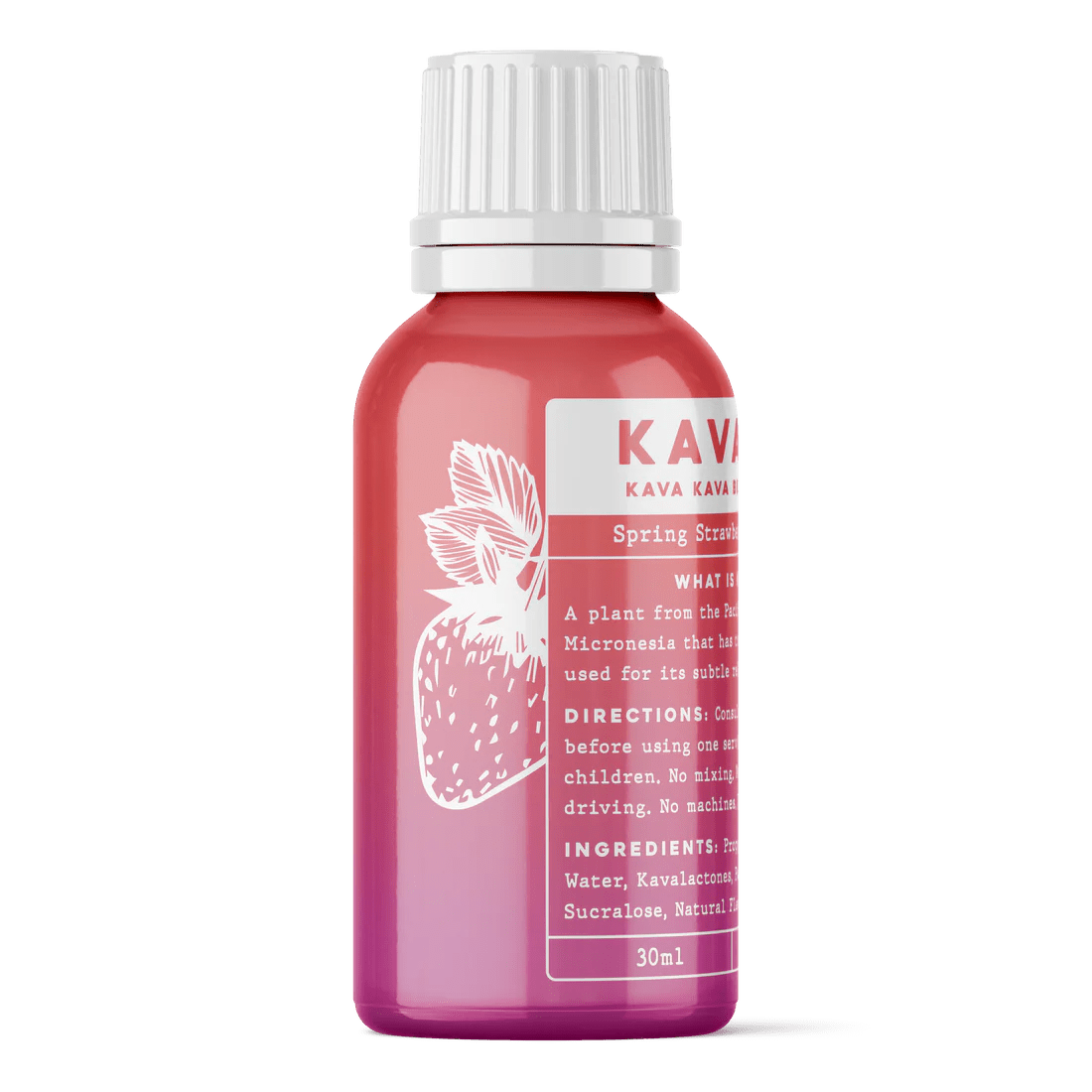 Kavahh | Strawberry Kava/Pseudoindoxyl Shots – 30ml by Hydroxie – kava Shots, | Available at Zenhop
