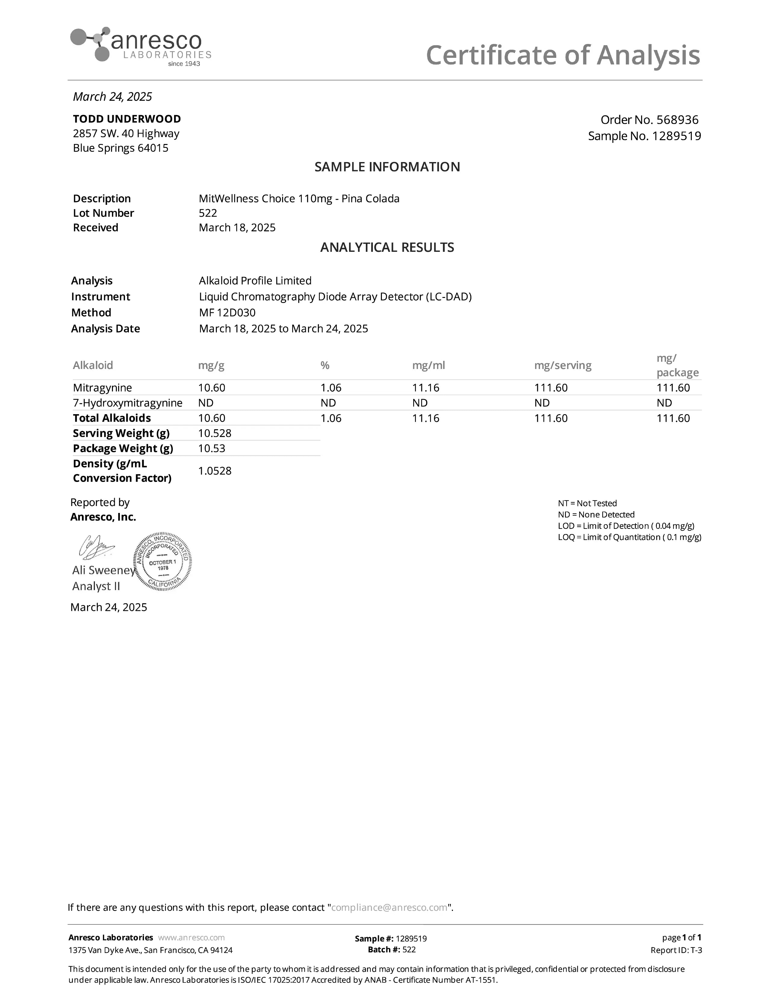 Lab Testing Image 1