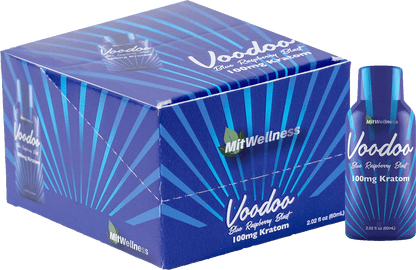MitWellness | Blue Raspberry Voodoo Kava Shot – 100MG / 2oz by MitWellness – kava Shots, | Available at Zenhop