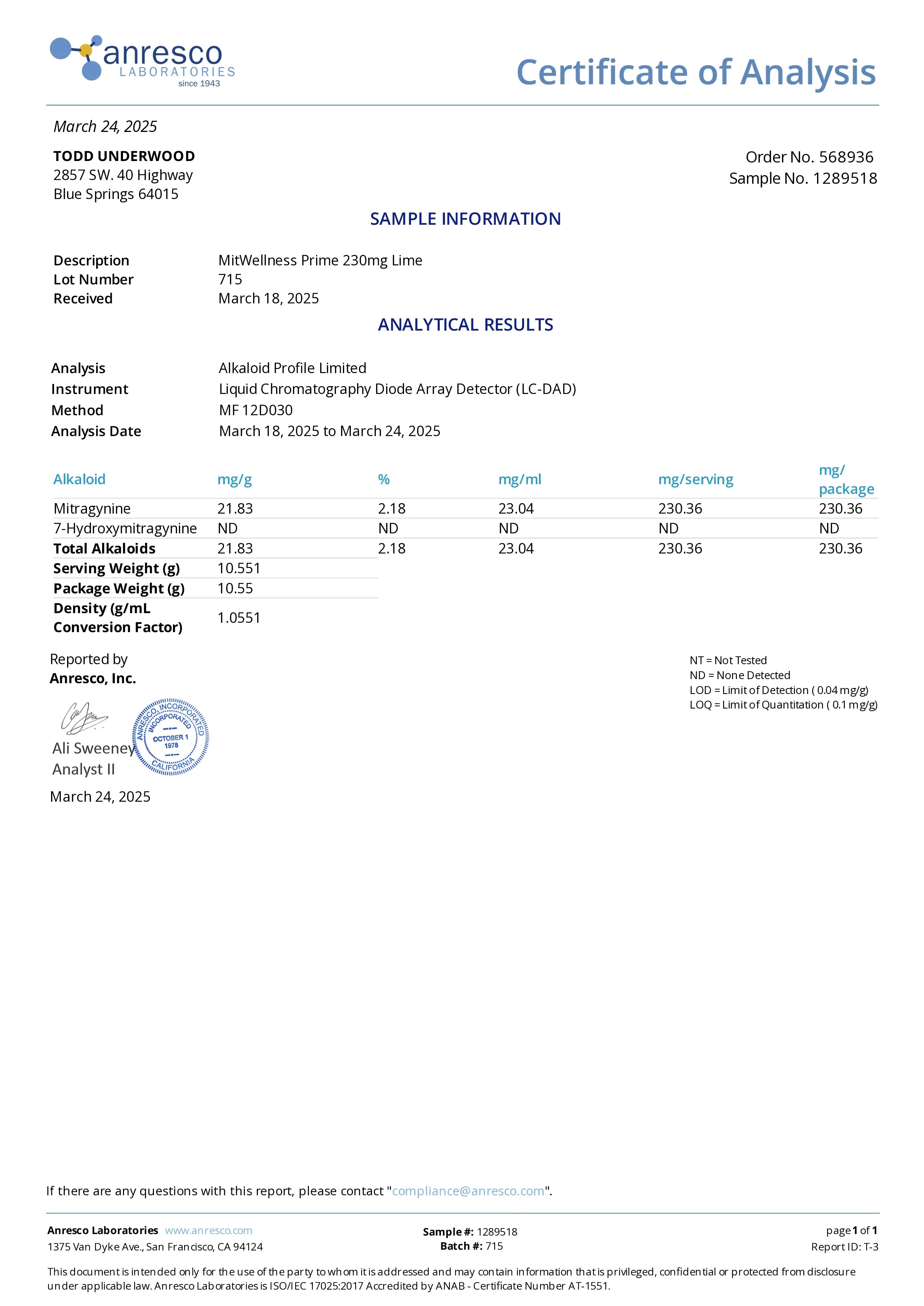 Lab Testing Image 1