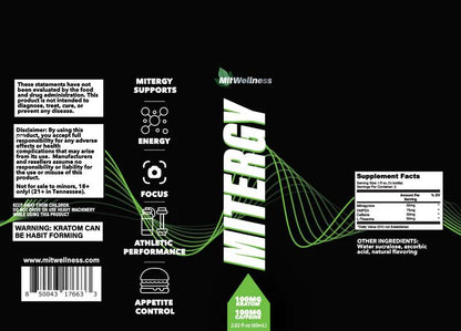 MitWellness | Mitergy Lite Kratom Shot – 50MG by MitWellness – 7 - OH - Extracts Shots, | Available at Zenhop