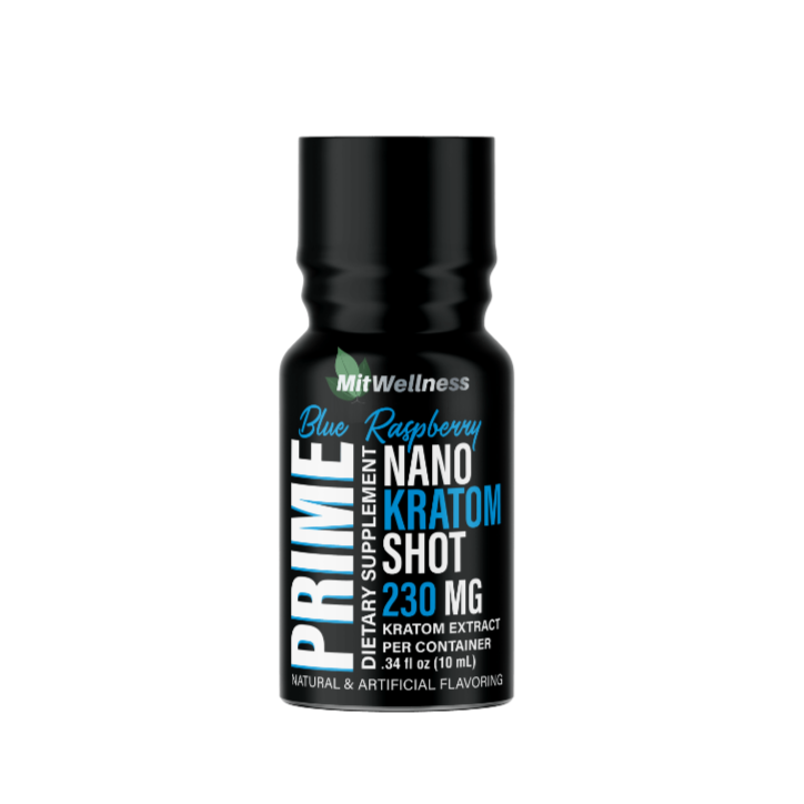 MitWellness | Prime Nano Kratom Shot – 230mg by MitWellness – 7 - OH - Extracts Shots, Blue Raspberry | Available at Zenhop