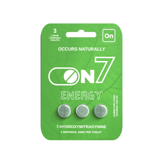 ON7 | Energy 20MG Tablets – 3 Count by ON7 – 7 - OH Extract Tablets, 3 Count | Available at Zenhop