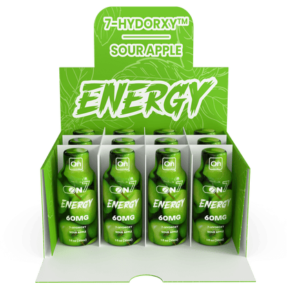 ON7 | Energy Shot – 60MG Liquid Extract |Sour Apple Flavor by ON7 – 7 - OH Extract Tablets, | Available at Zenhop