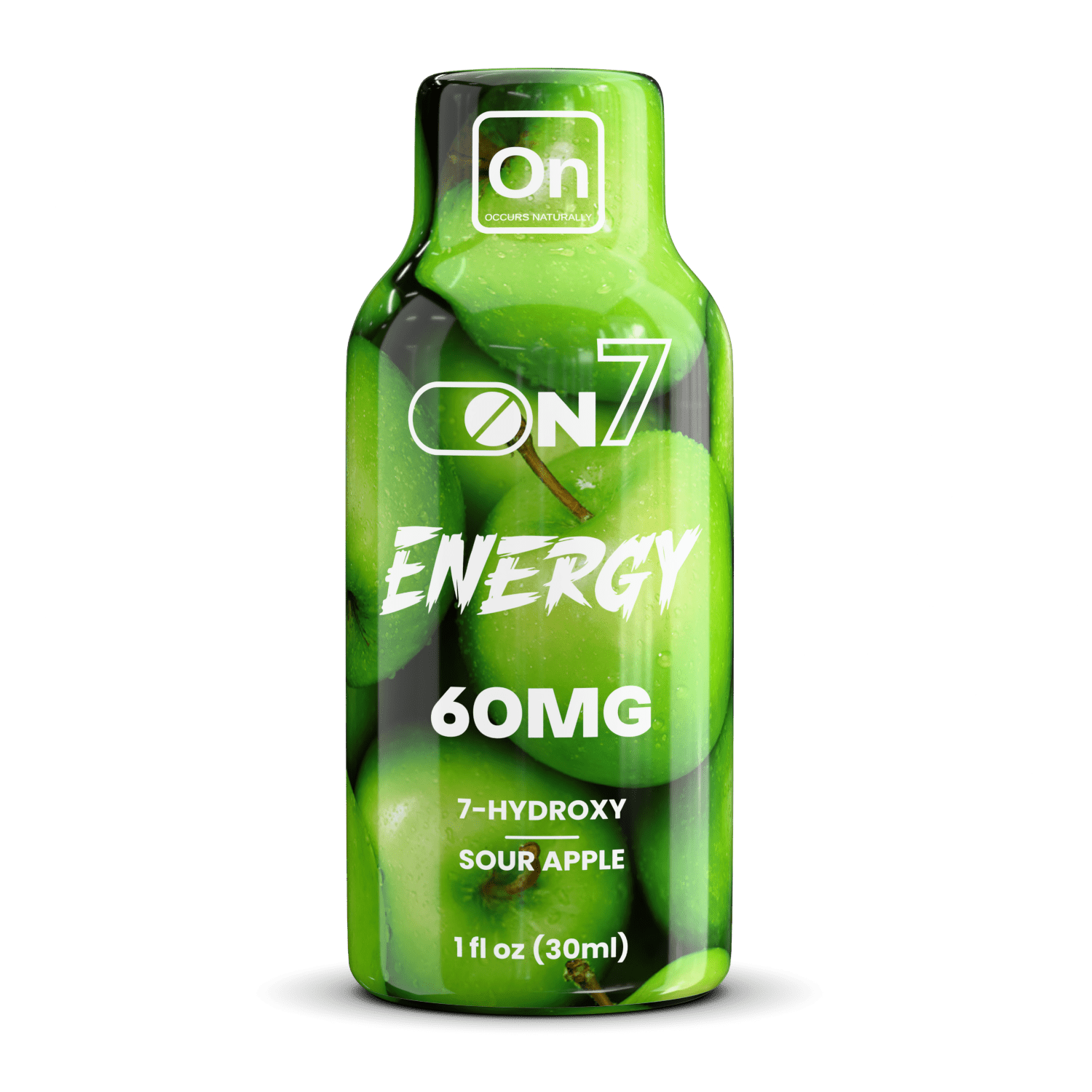ON7 | Energy Shot – 60MG Liquid Extract |Sour Apple Flavor by ON7 – 7 - OH Extract Tablets, | Available at Zenhop