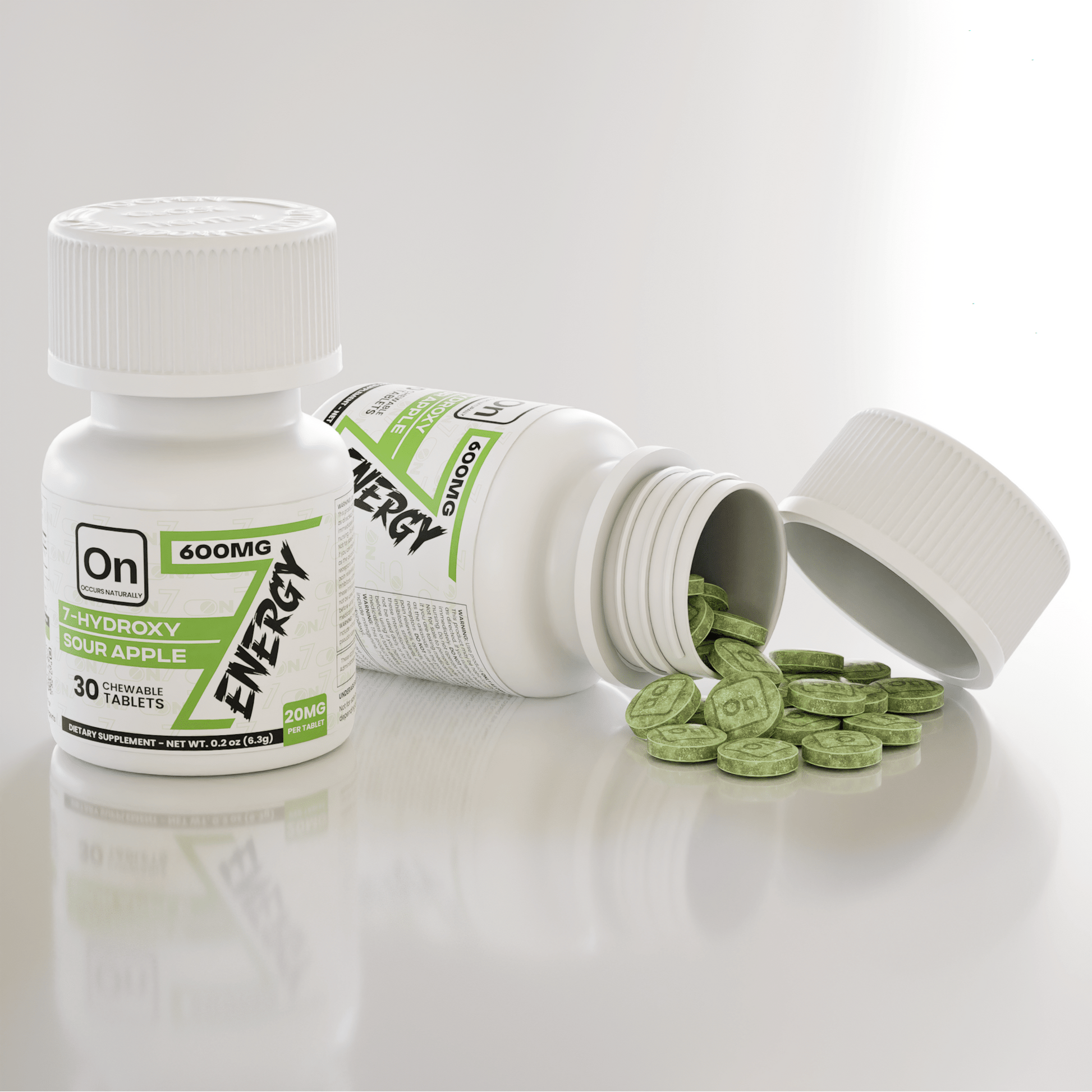 ON7 | Energy Tablets | 600MG – 30 Count Bottle by ON7 – 7 - OH Extract Tablets, 600MG – 30 Count | Available at Zenhop