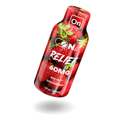 ON7 | Relief Shot – 60MG Liquid Extract | Strawberry by ON7 – 7 - OH Extract Tablets, | Available at Zenhop