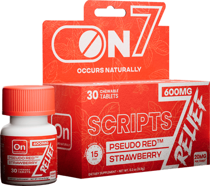 ON7 | Relief Tablets | 600MG – 30 Count Bottle by ON7 – 7 - OH Extract Tablets, 600MG – 30 Count | Available at Zenhop