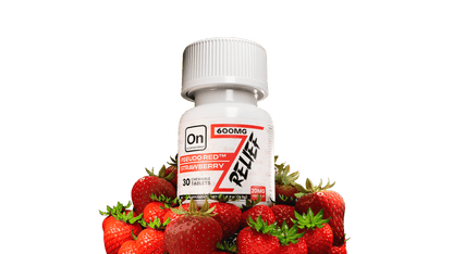 ON7 | Relief Tablets | 600MG – 30 Count Bottle by ON7 – 7 - OH Extract Tablets, 600MG – 30 Count | Available at Zenhop