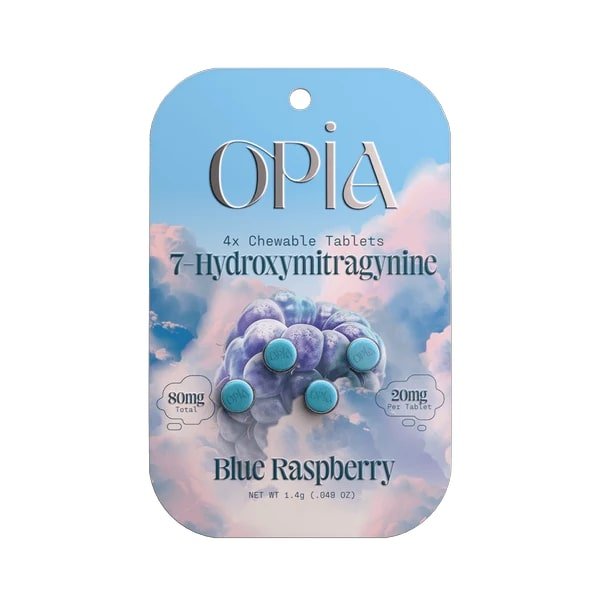 OPIA | 7 - OH Chewable Tablets – Blue Raspberry | 80MG by OPIA – 7 - OH Extract Tablets, 80MG | Available Online at Zenhop