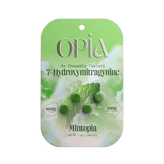 OPIA | 7 - Hydroxymitragynine Chewable Tablets – Mintopia | 80MG by OPIA – 7 - OH Extract Tablets, 80MG | Available at Zenhop