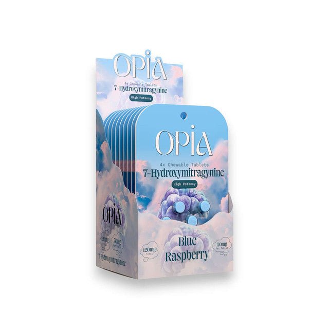 OPIA | 7-OH Blue Raspberry Chewable Tablets 120MG – High-potency extract tablets for peak focus – Available Online on Zenhop