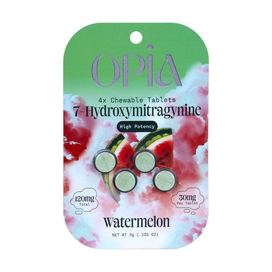 OPIA | 7 - OH High Potency – Watermelon Chewable Tablets – 120MG by OPIA – 7 - OH Extract Tablets, | Available at Zenhop