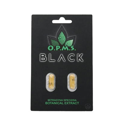OPMS | Black Kratom Extract Capsules – 2ct by opms – 7 - OH Extract Tablets, 2 count | Available at Zenhop