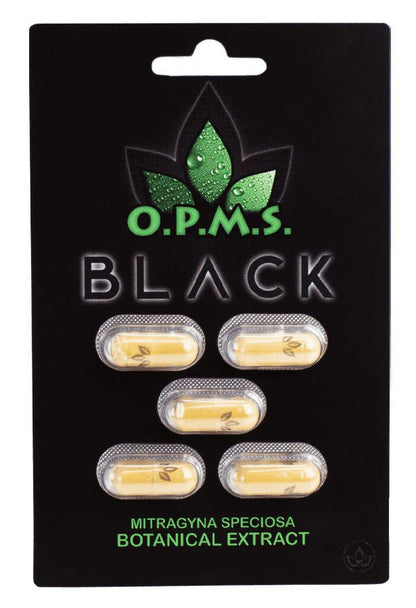 OPMS | Black Kratom Extract Capsules – 5 ct by opms – 7 - OH Extract Tablets, 5 count | Available at Zenhop