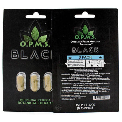 opms OPMS | Black Kratom Extract Capsules – 3ct 7 - OH Extract Tablets – Available at Zenhop
