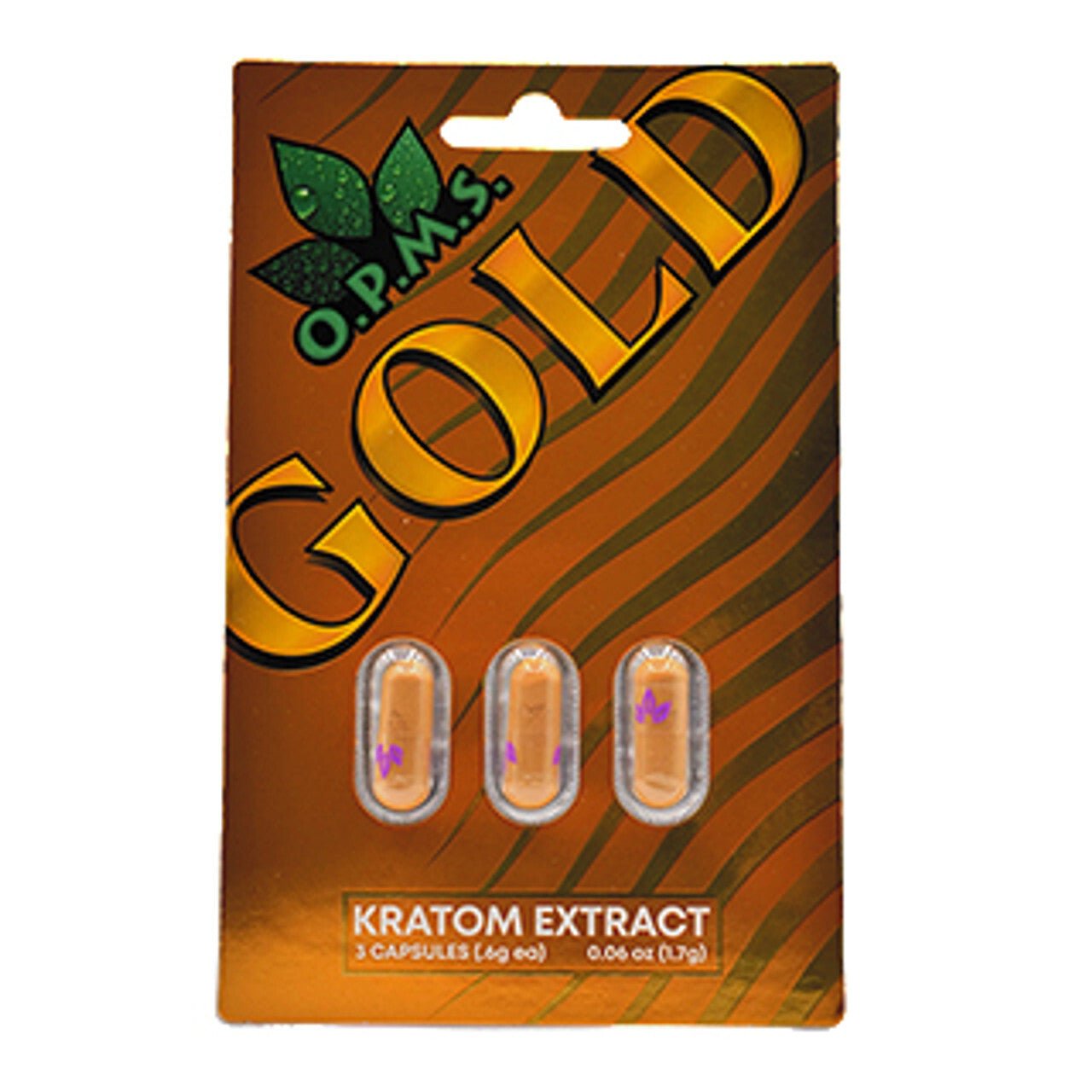 opms OPMS | Gold Kratom Extract Capsules – 3 ct 7 - OH Extract Tablets – Available at Zenhop