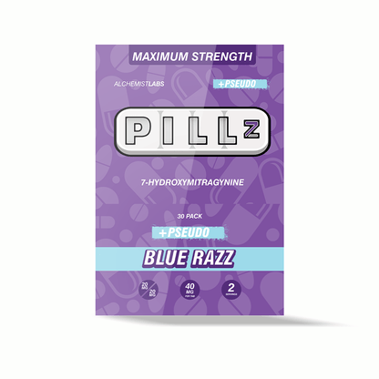 PILLz | Maximum Strength Pseudo Tablets – Blue Razz 40MG – 5 Count by Pillz – 7 - OH Extract Tablets, | Available at Zenhop