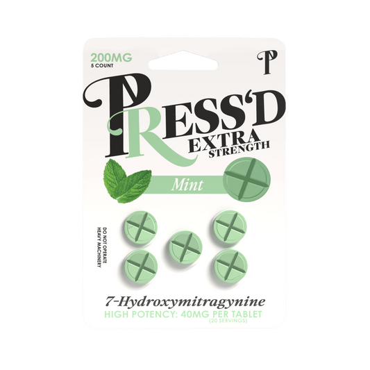 Press’d | Extra Strength White Grape Tablets – 40mg by Press’d – 7 - OH Extract Tablets, Mint | Available at Zenhop