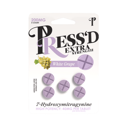Press’d | Extra Strength White Grape Tablets – 40mg by Press’d – 7 - OH Extract Tablets, White Grape | Available at Zenhop