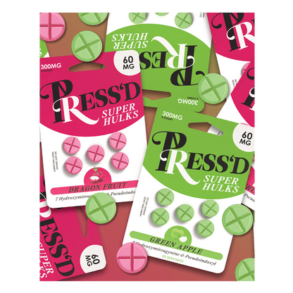 Press’d | Super Hulks Green Apple – 60 mg Tablets by Press’d – 7 - OH Extract Tablets, Green Apple | Available at Zenhop